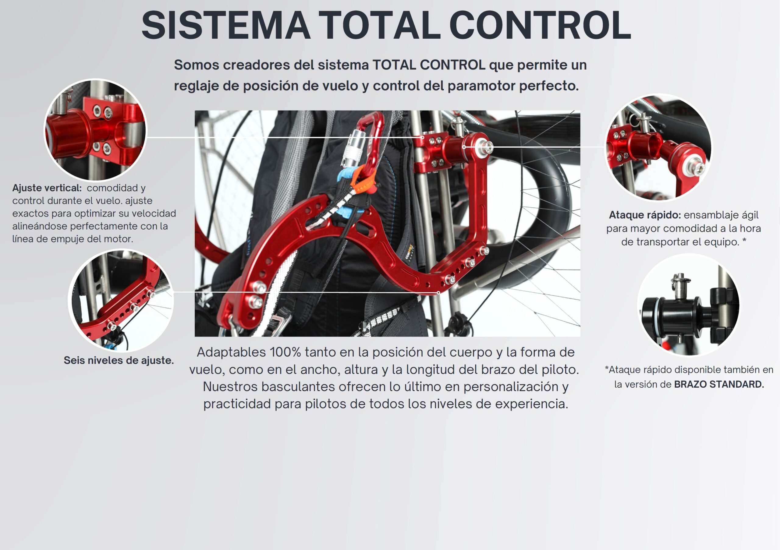 Paramotor Moster 185 Chasis CROSS - Imagen 4